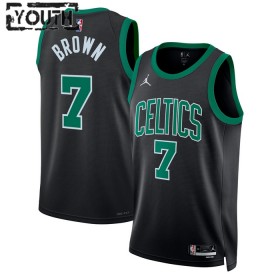 NBA Boston Celtics Trikot Jaylen Brown 7 Jordan 2022-23 Statement Edition Grün Swingman - Kinder